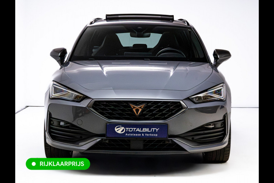 CUPRA Leon Sportstourer 1.4 e-Hybrid VZ Performance | Pano dak | Elec. klep | Stoel- & stuurverw. | Travel assist | Camera | PDC V+A | DAB, Draadloze tel. alder, Sfeerverlichting