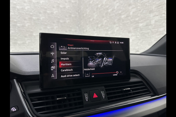 Audi Q5 55 367pk Competition RS Leder | ACC | Panorama | Lane Assist | 21" | Sfeerverlichting | Camera | Carplay | Stuurwielverwarming | Black Optic | Draadloos laden | Sportstoelen | 91000,= Nw.Pr. | 10-2024 | 23dkm! | Fabr. Garantie.