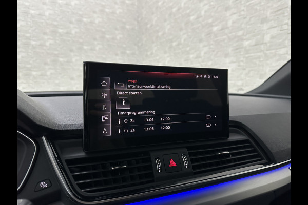 Audi Q5 55 367pk Competition RS Leder | ACC | Panorama | Lane Assist | 21" | Sfeerverlichting | Camera | Carplay | Stuurwielverwarming | Black Optic | Draadloos laden | Sportstoelen | 91000,= Nw.Pr. | 10-2024 | 23dkm! | Fabr. Garantie.