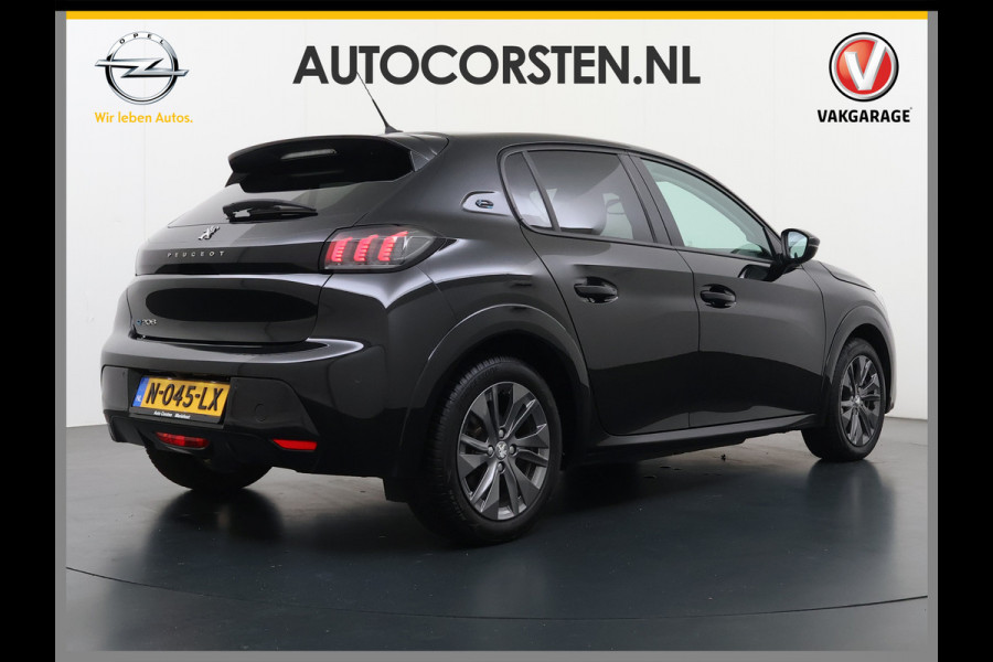Peugeot e-208 EV Allure Pack 50kWh SOH 89% Stoelverwarming 3D-Navi 360°Camera Apple Carplay Android Auto Keyless Lmv Privacy Glas Led Bluetooth Isofix DAB+ Rijstrooksensor