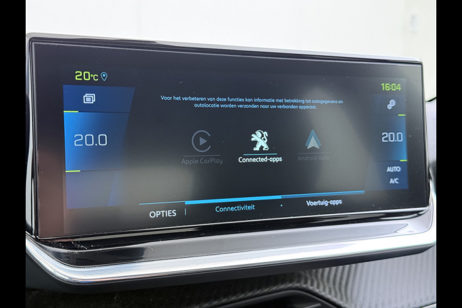 Peugeot e-208 EV Allure Pack 50kWh SOH 89% Stoelverwarming 3D-Navi 360°Camera Apple Carplay Android Auto Keyless Lmv Privacy Glas Led Bluetooth Isofix DAB+ Rijstrooksensor