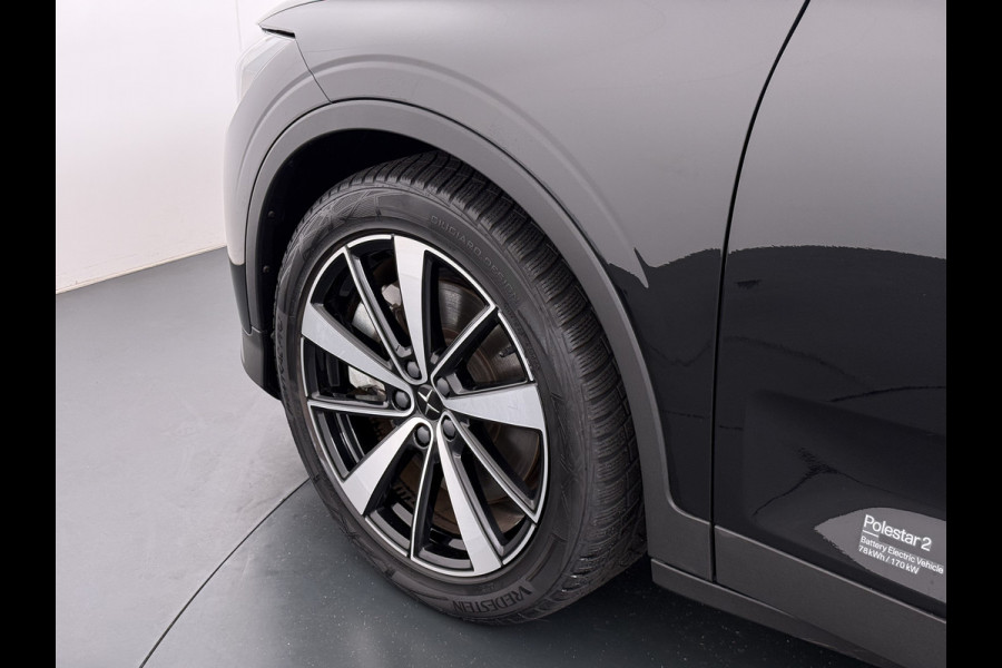 Polestar 2 Long Range Single Motor 78kWh SOH 91,8% Navi Elek.Stoelen+Verwarmd+Memory Elek.Achterklep Camera Apple Carplay Android Auto Pdc Keyless Lmv Led Isofix Cruise Control DAB Rijstrooksensor WiFi Uitwijk assistent 1e Eigenaar Origineel Nederlandse Auto