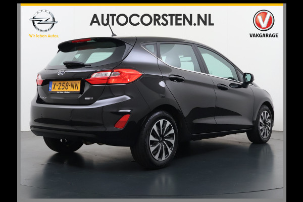Ford Fiesta 1.0T 124PK Hybrid 5Drs Stuur+Stoel+Voorruitverwarming Navi* Ecc Apple Carplay/Android Auto Cruise Control Pdc Titanium Lmv DAB Bluetooth TCS Lane Assist Keyless Origineel Nederlandse Auto