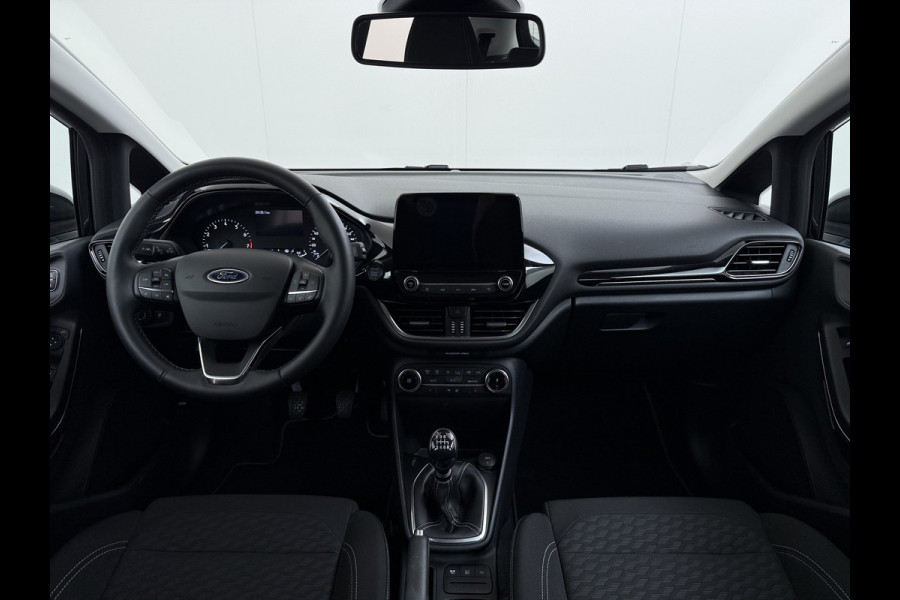 Ford Fiesta 1.0T 124PK Hybrid 5Drs Stuur+Stoel+Voorruitverwarming Navi* Ecc Apple Carplay/Android Auto Cruise Control Pdc Titanium Lmv DAB Bluetooth TCS Lane Assist Keyless Origineel Nederlandse Auto