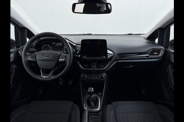 Ford Fiesta 1.0T 124PK Hybrid 5Drs Stuur+Stoel+Voorruitverwarming Navi* Ecc Apple Carplay/Android Auto Cruise Control Pdc Titanium Lmv DAB Bluetooth TCS Lane Assist Keyless Origineel Nederlandse Auto
