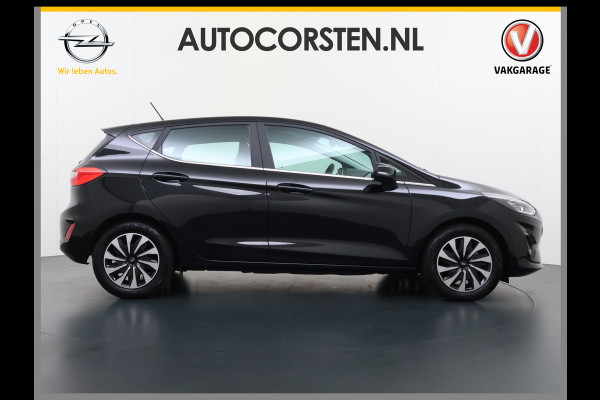 Ford Fiesta 1.0T 124PK Hybrid 5Drs Stuur+Stoel+Voorruitverwarming Navi* Ecc Apple Carplay/Android Auto Cruise Control Pdc Titanium Lmv DAB Bluetooth TCS Lane Assist Keyless Origineel Nederlandse Auto