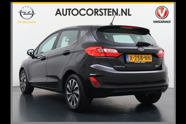 Ford Fiesta 1.0T 124PK Hybrid 5Drs Stuur+Stoel+Voorruitverwarming Navi* Ecc Apple Carplay/Android Auto Cruise Control Pdc Titanium Lmv DAB Bluetooth TCS Lane Assist Keyless Origineel Nederlandse Auto