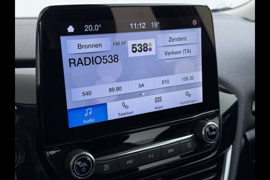 Ford Fiesta 1.0T 124PK Hybrid 5Drs Stuur+Stoel+Voorruitverwarming Navi* Ecc Apple Carplay/Android Auto Cruise Control Pdc Titanium Lmv DAB Bluetooth TCS Lane Assist Keyless Origineel Nederlandse Auto