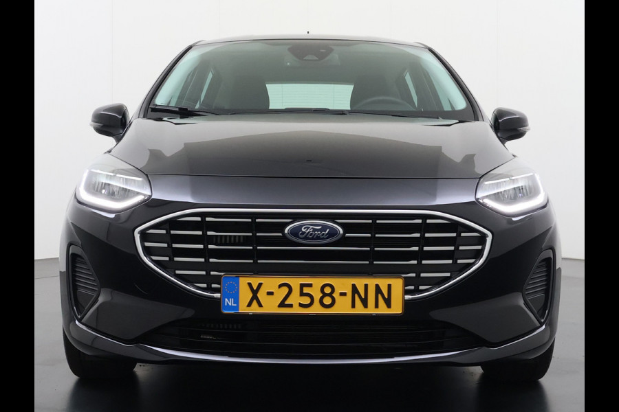 Ford Fiesta 1.0T 124PK Hybrid 5Drs Stuur+Stoel+Voorruitverwarming Navi* Ecc Apple Carplay/Android Auto Cruise Control Pdc Titanium Lmv DAB Bluetooth TCS Lane Assist Keyless Origineel Nederlandse Auto