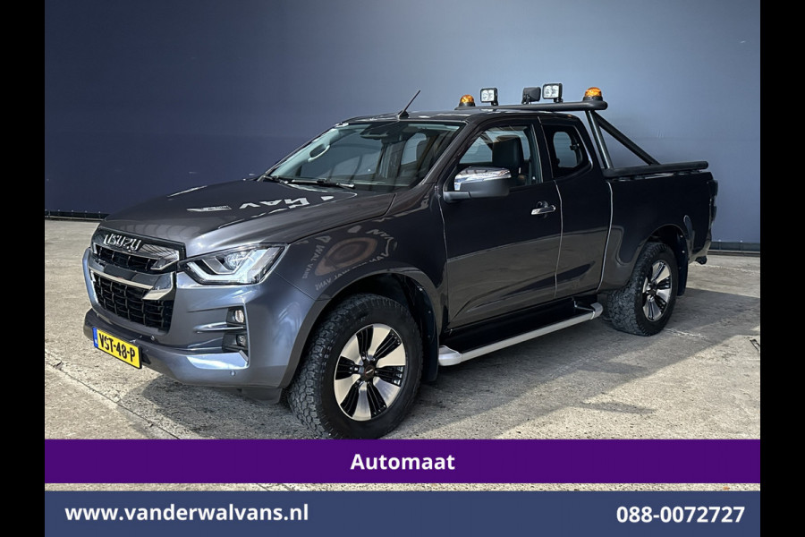 Isuzu D-max 1.9 Extended 164pk Automaat 3500kg Trekhaak Euro6 Airco | Camera | Sidebars | Leer | Apple Carplay Lichtmetalen Velgen, Adaptive Cruisecontrol, Android Auto, Parkeersensoren, stoelverwarming