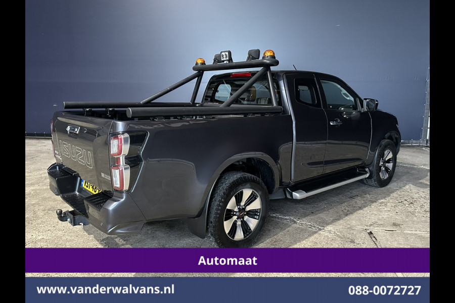 Isuzu D-max 1.9 Extended 164pk Automaat 3500kg Trekhaak Euro6 Airco | Camera | Sidebars | Leer | Apple Carplay Lichtmetalen Velgen, Adaptive Cruisecontrol, Android Auto, Parkeersensoren, stoelverwarming