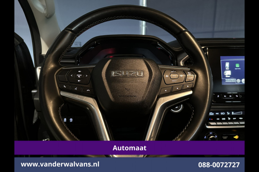Isuzu D-max 1.9 Extended 164pk Automaat 3500kg Trekhaak Euro6 Airco | Camera | Sidebars | Leer | Apple Carplay Lichtmetalen Velgen, Adaptive Cruisecontrol, Android Auto, Parkeersensoren, stoelverwarming