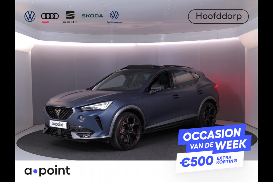 CUPRA Formentor 1.4 e-Hybrid VZ Copper Edition 245 pk | Schaalstoelen | SOH 93%| Panoramadak | Parkeersensoren (Park assist) | Achteruitrijcamera | Lederen bekleding | Stoelverwarming |