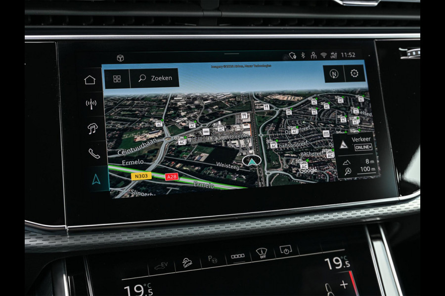 Audi Q8 60 TFSI e quattro Pro Line S Competition | Advanced onderstel | NL auto |  Audi exclusive color  | B&O Sound | Memory pack | Panorama dak | Head-up | Valcano s-seats | Trekhaak | Adaptive cruise | Ambiance interieur