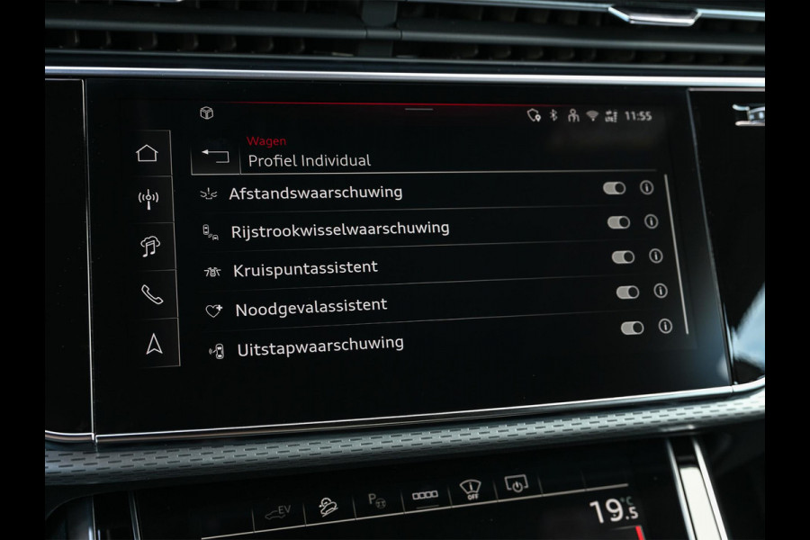 Audi Q8 60 TFSI e quattro Pro Line S Competition | Advanced onderstel | NL auto |  Audi exclusive color  | B&O Sound | Memory pack | Panorama dak | Head-up | Valcano s-seats | Trekhaak | Adaptive cruise | Ambiance interieur
