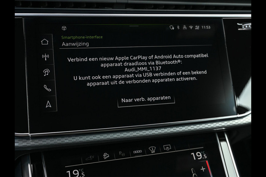 Audi Q8 60 TFSI e quattro Pro Line S Competition | Advanced onderstel | NL auto |  Audi exclusive color  | B&O Sound | Memory pack | Panorama dak | Head-up | Valcano s-seats | Trekhaak | Adaptive cruise | Ambiance interieur