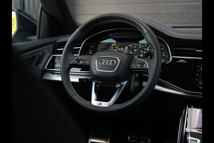 Audi Q8 60 TFSI e quattro Pro Line S Competition | Advanced onderstel | NL auto |  Audi exclusive color  | B&O Sound | Memory pack | Panorama dak | Head-up | Valcano s-seats | Trekhaak | Adaptive cruise | Ambiance interieur