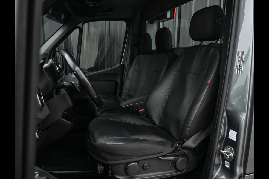 Mercedes-Benz Sprinter 519 3.0 CDI L3 EURO VI-D NL Auto · Tijhof opbouw · Luchtvering · Trekhaak · Opbergvakken L+R · Distronic · Led · 6 Cillinder · Climate · Lier elektrisch · Geveerde bestuurderstoel | oprijwagen