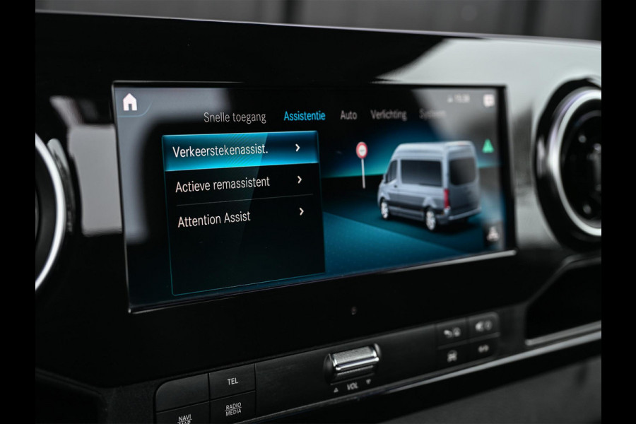 Mercedes-Benz Sprinter 519 3.0 CDI L3 EURO VI-D NL Auto · Tijhof opbouw · Luchtvering · Trekhaak · Opbergvakken L+R · Distronic · Led · 6 Cillinder · Climate · Lier elektrisch · Geveerde bestuurderstoel | oprijwagen