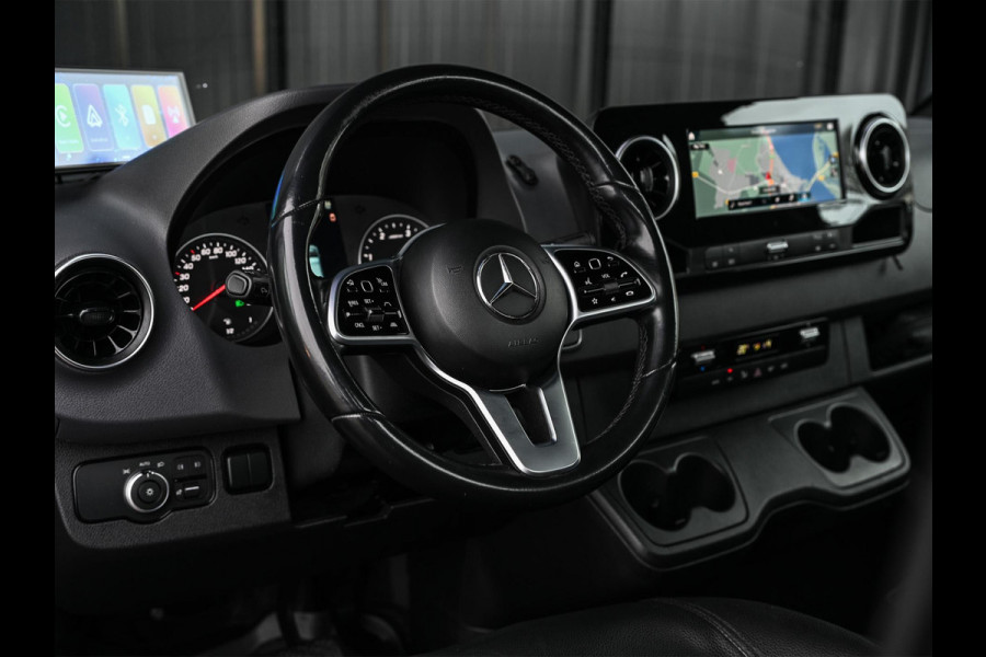 Mercedes-Benz Sprinter 519 3.0 CDI L3 EURO VI-D NL Auto · Tijhof opbouw · Luchtvering · Trekhaak · Opbergvakken L+R · Distronic · Led · 6 Cillinder · Climate · Lier elektrisch · Geveerde bestuurderstoel | oprijwagen