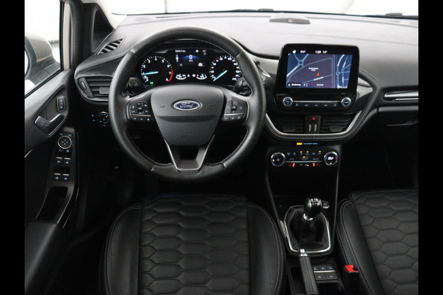 Ford Fiesta 1.0 EcoBoost Vignale | Panoramadak | Carplay | Lederen bekleding | Camera | Adaptive Cruise | Navigatie | Stoel & stuurverwarming | LM | B&O Geluidsinstallatie | DAB