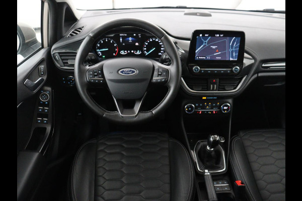 Ford Fiesta 1.0 EcoBoost Vignale | Panoramadak | Carplay | Lederen bekleding | Camera | Adaptive Cruise | Navigatie | Stoel & stuurverwarming | LM | B&O Geluidsinstallatie | DAB