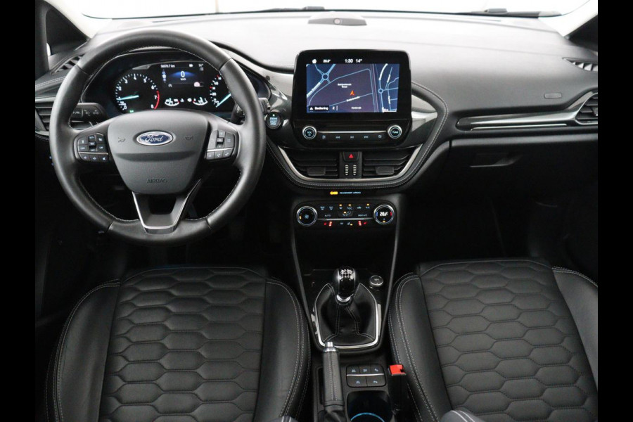 Ford Fiesta 1.0 EcoBoost Vignale | Panoramadak | Carplay | Lederen bekleding | Camera | Adaptive Cruise | Navigatie | Stoel & stuurverwarming | LM | B&O Geluidsinstallatie | DAB