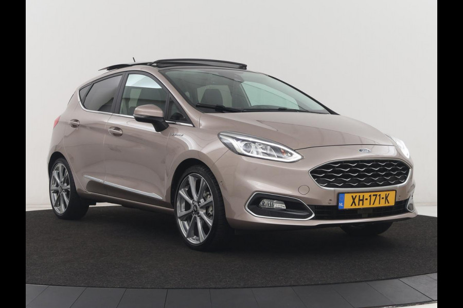 Ford Fiesta 1.0 EcoBoost Vignale | Panoramadak | Carplay | Lederen bekleding | Camera | Adaptive Cruise | Navigatie | Stoel & stuurverwarming | LM | B&O Geluidsinstallatie | DAB