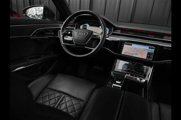Audi A8 55 TFSI quattro Pro Line Plus | LUCHTVERING | STANDKACHEL | VIRTUAL COCKPIT | LUCHTVERING | ADAPTIVE CRUISE | STOELVERWARMING EN -VENTILATIE | MASSAGE | 360 CAMERA | PANORAMADAK | LED | STUURVERWARMING | HEAD-UP | AMBIANCE INTERIEUR | SOFT-CLOSE |