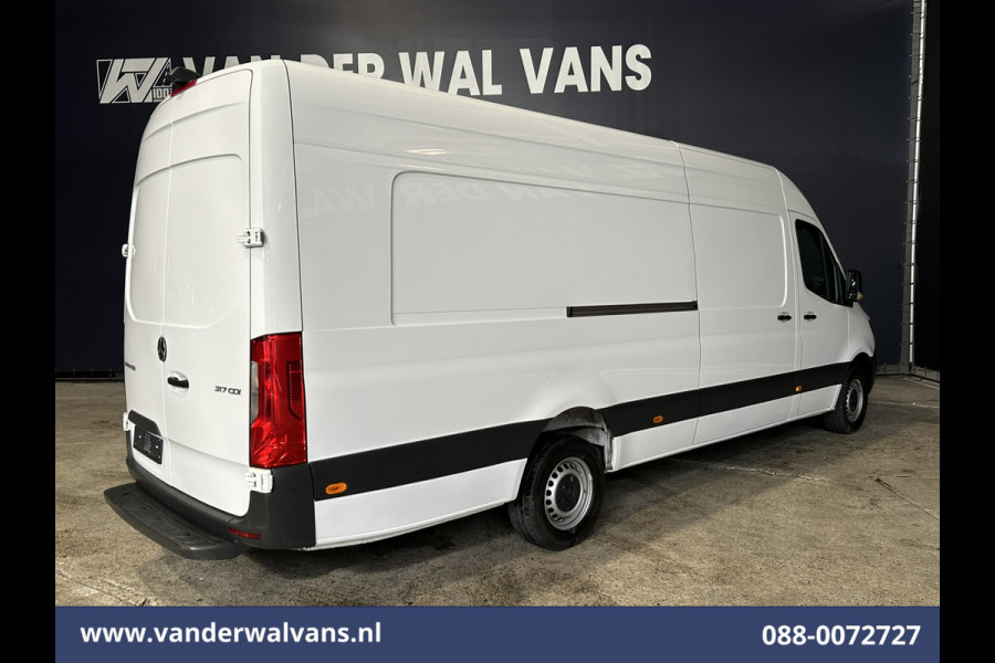 Mercedes-Benz Sprinter 317 CDI 170pk L4H2 Supermaxi Euro6 Airco | Camera | Apple Carplay | Android Auto 270 Graden Achterdeuren, Bijrijdersbank