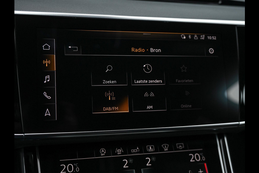 Audi A8 55 TFSI quattro Pro Line Plus 55 TFSI QUATTRO PRO LINE PLUS | LUCHTVERING | STANDKACHEL | VIRTUAL COCKPIT | LUCHTVERING | ADAPTIVE CRUISE | STOELVERWARMING EN -VENTILATIE | MASSAGE | 360 CAMERA | PANORAMADAK | LED | STUURVERWARMING | HEAD-UP | AMBIANCE INTERIEUR | SOFT-CLOSE |