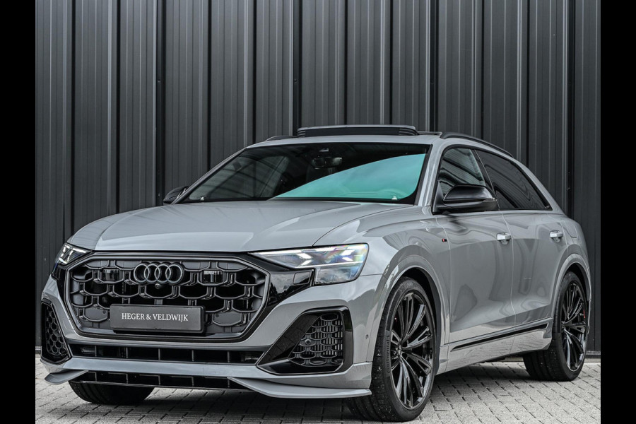 Audi Q8 60 TFSI e quattro Pro Line S Competition | B&O Advanced | Audi Exclusive | 5 Jaar Garantie | Panoramadak | Massage Stoelen | 4 Wiel Besturing | Alcantara hemel | Soft-close | Stoel Ventilatie | Elektr. Trekhaak | Oled Achterlichten | 360 camera |