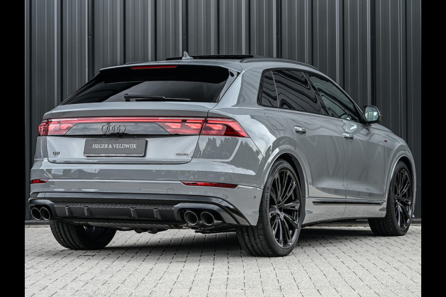 Audi Q8 60 TFSI e quattro Pro Line S Competition | B&O Advanced | Audi Exclusive | 5 Jaar Garantie | Panoramadak | Massage Stoelen | 4 Wiel Besturing | Alcantara hemel | Soft-close | Stoel Ventilatie | Elektr. Trekhaak | Oled Achterlichten | 360 camera |