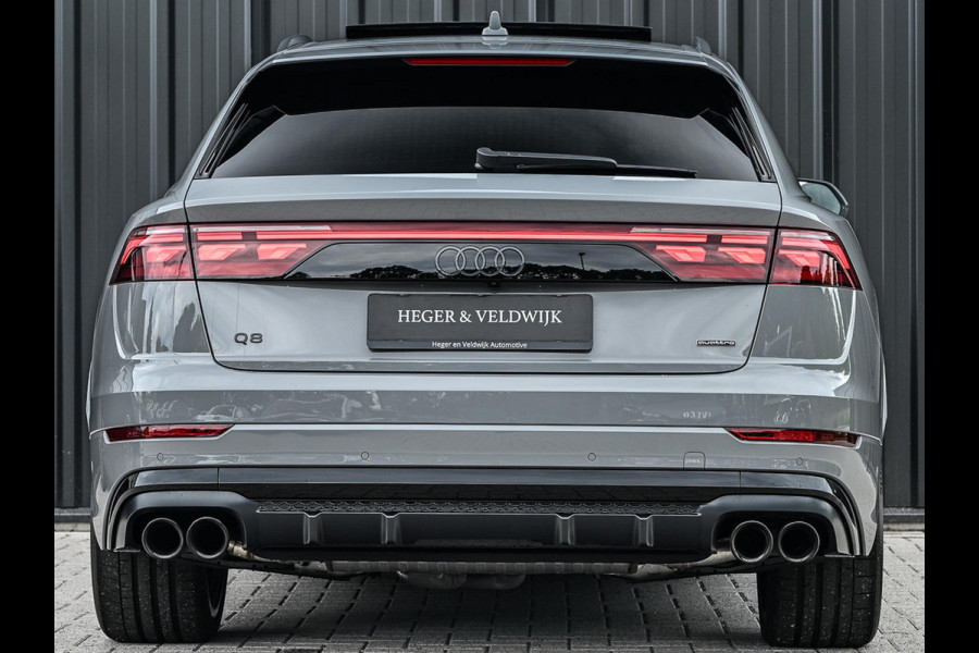 Audi Q8 60 TFSI e quattro Pro Line S Competition | B&O Advanced | Audi Exclusive | 5 Jaar Garantie | Panoramadak | Massage Stoelen | 4 Wiel Besturing | Alcantara hemel | Soft-close | Stoel Ventilatie | Elektr. Trekhaak | Oled Achterlichten | 360 camera |