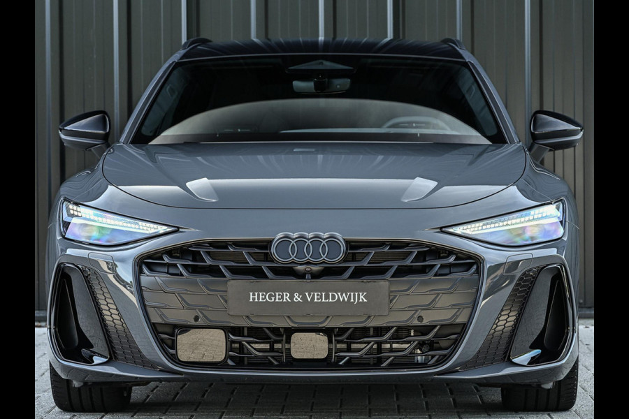 Audi A6 Avant 2.0 e-hybrid quattro S edition Competition | 5 Jaar garantie | Achterasbesturing | B&O | Carbon inleg | Stoelventilatie en Massage | Luchtvering | Panoramadak | Soft close | Keyless | Head-up | 360 camera | Passagiers Display |