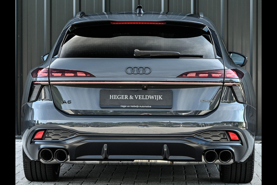 Audi A6 Avant 2.0 e-hybrid quattro S edition Competition | 5 Jaar garantie | Achterasbesturing | B&O | Carbon inleg | Stoelventilatie en Massage | Luchtvering | Panoramadak | Soft close | Keyless | Head-up | 360 camera | Passagiers Display |