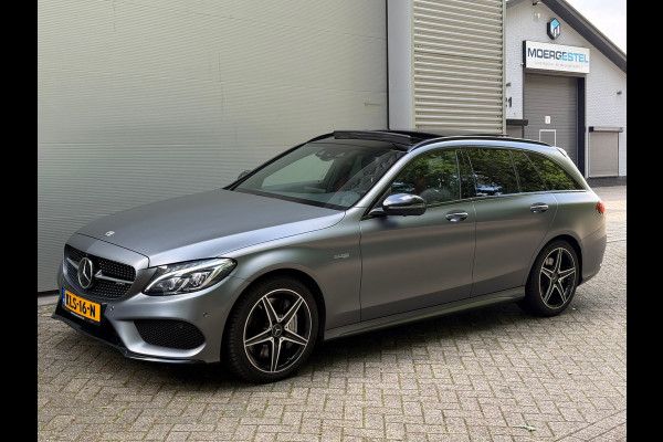 Mercedes-Benz C-Klasse Estate 43 AMG 4MATIC l Pano l Matgrijs l Headup l Memory&Koeling l 360 Camera l Burmester l Trekhaak l