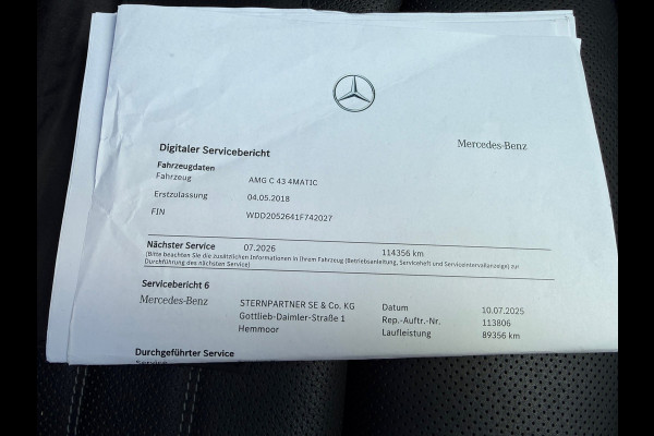 Mercedes-Benz C-Klasse Estate 43 AMG 4MATIC l Pano l Matgrijs l Headup l Memory&Koeling l 360 Camera l Burmester l Trekhaak l