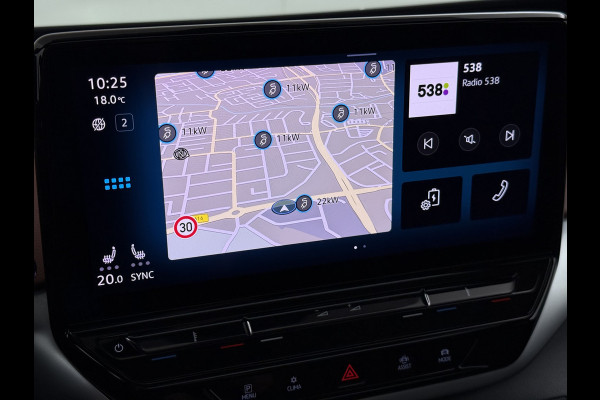 Volkswagen ID.4 Max 82kWh SOH 93% Warmtepomp Panoramdak Ergo Active+Memory Head-Up Display 360°Camera Stoel+Stuurverwarming Navi Ecc Pdc Apple Carplay/Android Auto Lmv 21" Keyless advanced display Matrix led Dodehoek detector Dealeronderhouden 1e Eigenaar Origineel Nederlandse Auto