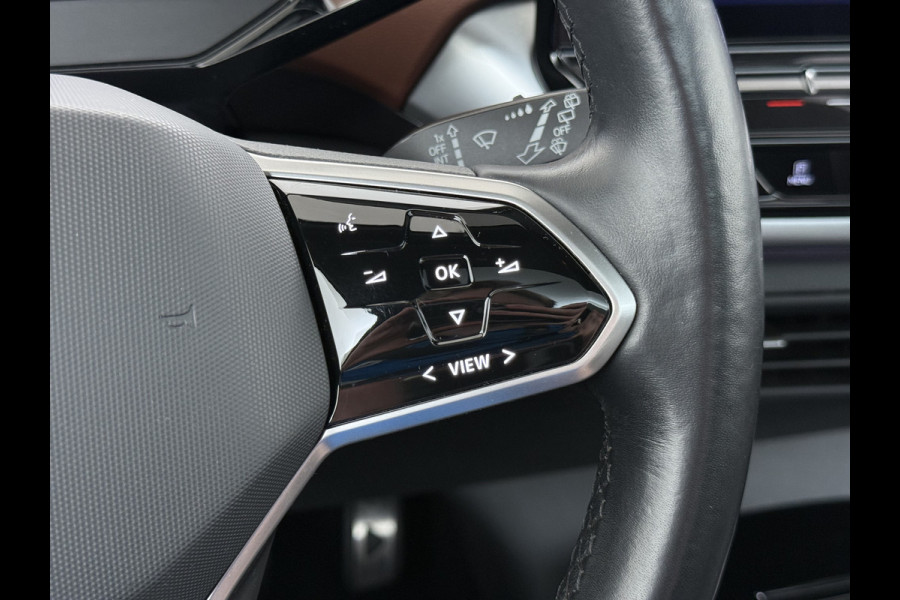 Volkswagen ID.4 Max 82kWh SOH 93% Warmtepomp Panoramdak Ergo Active+Memory Head-Up Display 360°Camera Stoel+Stuurverwarming Navi Ecc Pdc Apple Carplay/Android Auto Lmv 21" Keyless advanced display Matrix led Dodehoek detector Dealeronderhouden 1e Eigenaar Origineel Nederlandse Auto
