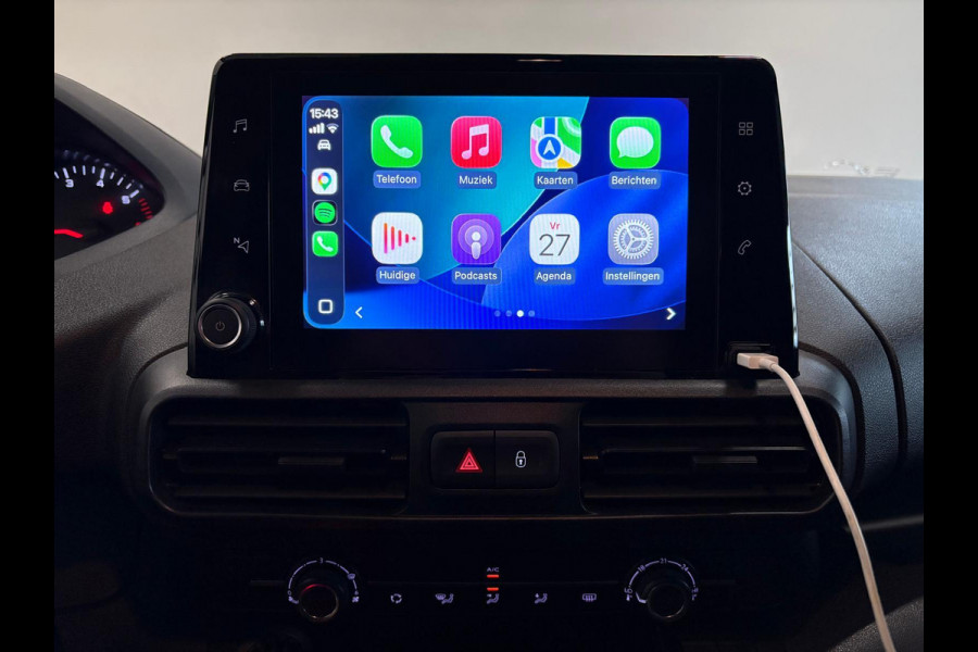 Peugeot Partner 1.5 BlueHDI Premium L2 Navigatie Apple Carplay/ Android Auto Parkeersensoren achter Cruise Control Airco