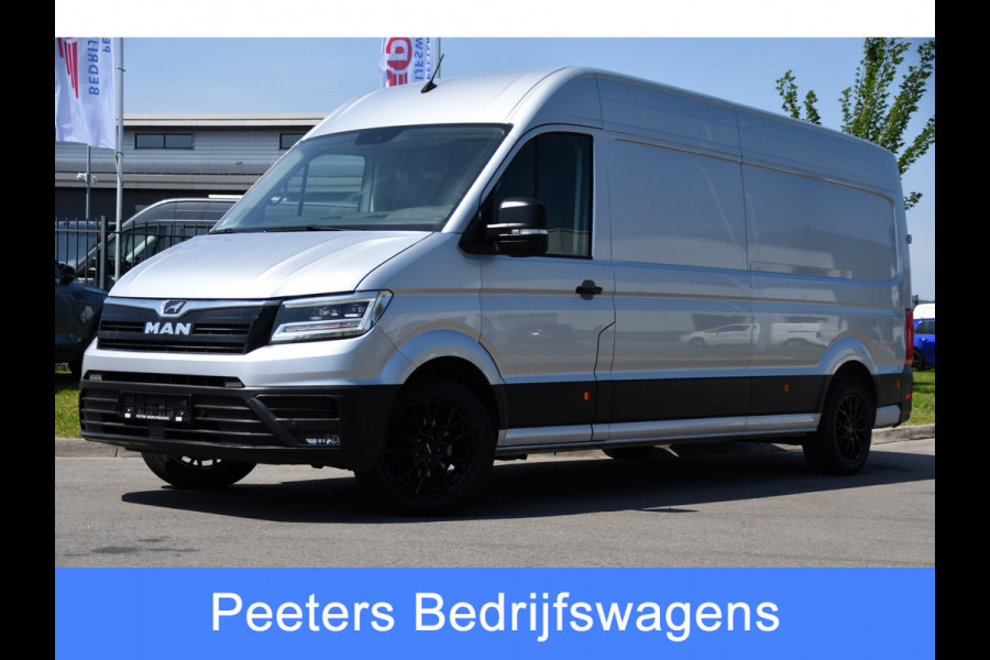 MAN TGE 3.180 35 2.0 L4H3 PB Edition Cruise, Camera, Carplay, 177pk, LED, Clima, Trekhaak, Automaat, Sensoren, Geveerde stoel, Uniek!