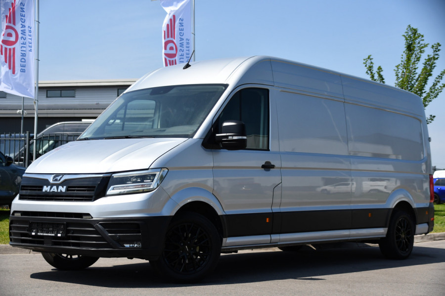MAN TGE 3.180 35 2.0 L4H3 PB Edition Cruise, Camera, Carplay, 177pk, LED, Clima, Trekhaak, Automaat, Sensoren, Geveerde stoel, Uniek!