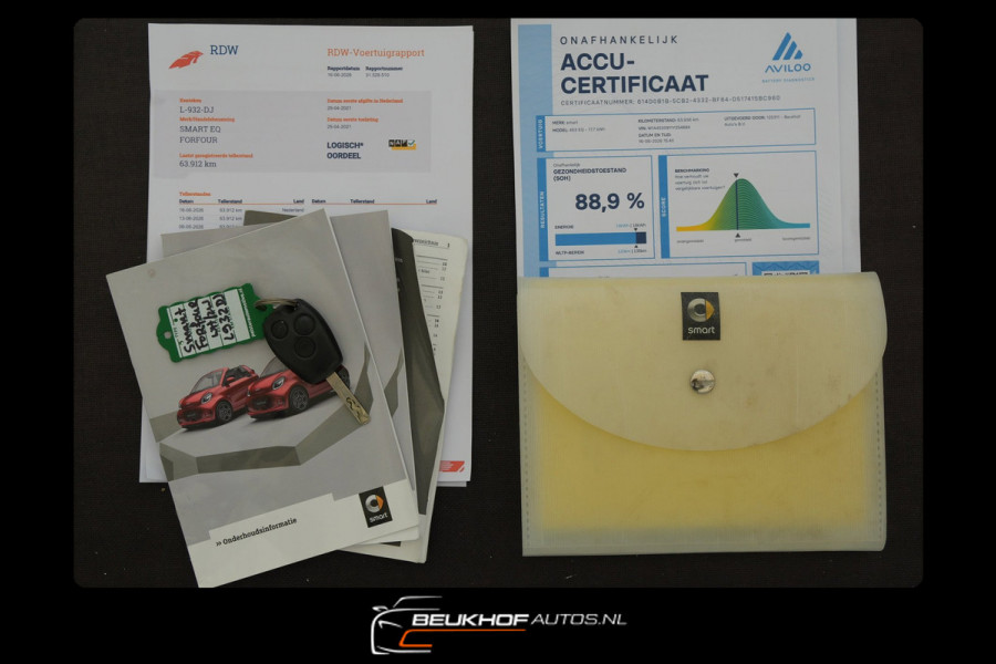 Smart Forfour EQ Essential Sport Automaat 18 kWh Airco Leer