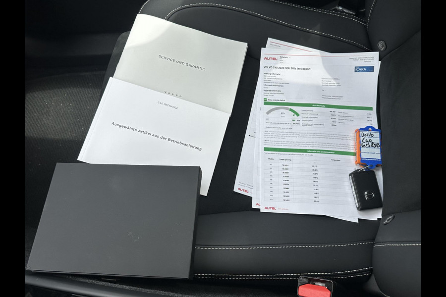 Volvo C40 Recharge Core 69 kWh SOH 91% | CLIMATE PACK | 3 FASE | ACHTERUIT RIJ CAMERA | ELEK. ACHTERKLEP | CRUISE CONTROL | PANO | 12 MND BOVAG GARANTIE | KEYLESS | DODE HOEK |