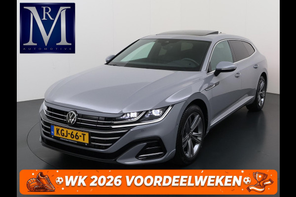Volkswagen Arteon Shooting Brake 1.4 TSI eHybrid R-Line BINNEN + BUITEN VAN: 37.900,- VOOR: 34.877,- UW WKVOORDEEL: 3.023,- | PANO| NAPPALEDER SPORTSTOELEN| ELEK. STOEL MET MEMORY| ELEK. ACHTERKLEP| ACHTERBANK VERWARMD| CAMERA| STOELVERWARMING| CARPLAY| DODE HOEK SENSOR