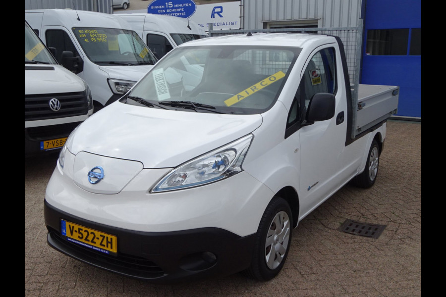 Nissan E-NV200 Business 40 kWh 2.ZERO S.O.H 91% ( Grotere accu ) KIPPER PICK UP OPEN LAADBAK AIRCO NAVIGATIE