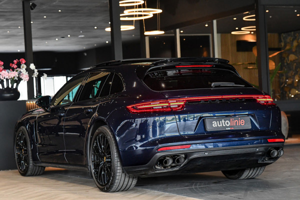 Porsche Panamera Sport Turismo 2.9 4 E-Hybrid, Sport Chrono, Rear Entertainment, Luchtvering, Softclose, Pano, 360, HUD, Leder!