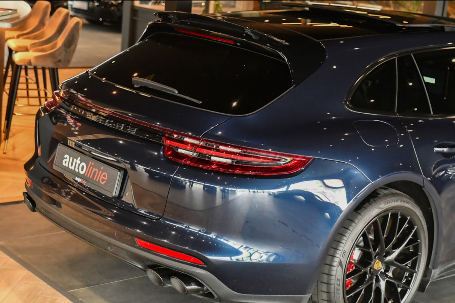 Porsche Panamera Sport Turismo 2.9 4 E-Hybrid, Sport Chrono, Rear Entertainment, Luchtvering, Softclose, Pano, 360, HUD, Leder!