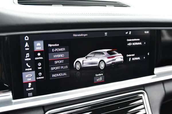 Porsche Panamera Sport Turismo 2.9 4 E-Hybrid, Sport Chrono, Rear Entertainment, Luchtvering, Softclose, Pano, 360, HUD, Leder!